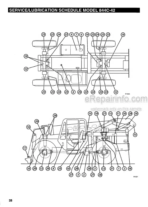 Photo 4 - JLG Lull 844C Operators And Safety Manual Telehandler 10709798