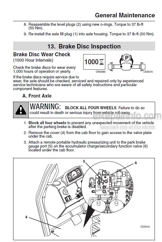 Photo 4 - JLG Lull Place Ace 944E-42 Owners Operators Manual Telehandler 3120039