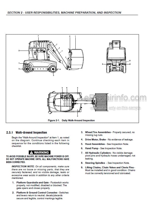 Photo 3 - JLG Toucan 1210 1310 Operation And Safety Manual Mast Boom Lift