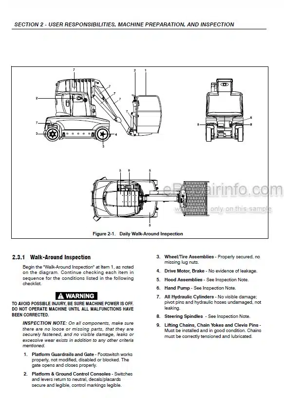 Photo 3 - JLG Toucan 1210 1310 Operation And Safety Manual Mast Boom Lift