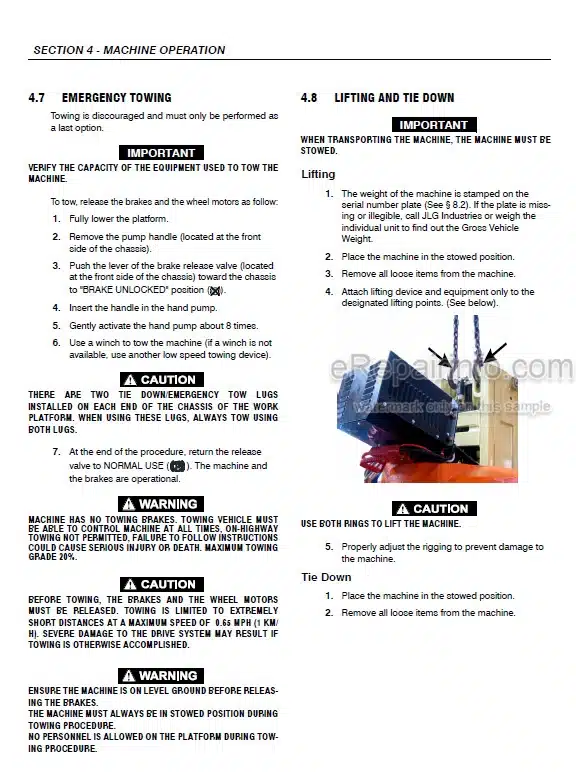 Photo 5 - JLG Toucan E33MJ Operation And Safety Manual Mast Boom Lift