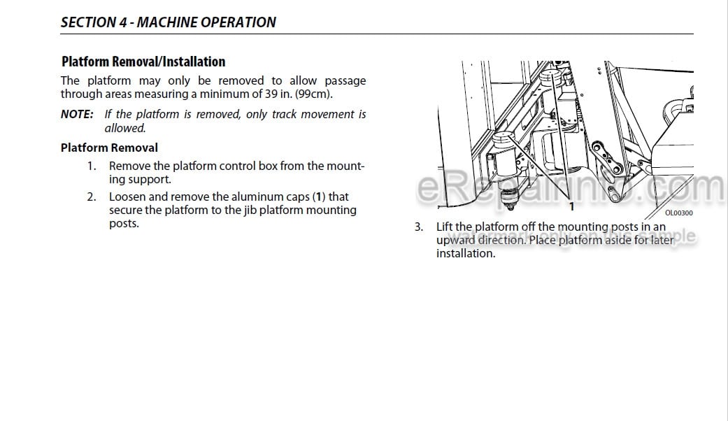 Photo 4 - JLG X1000AJ X33JP Operation And Safety Manual Boom Lift