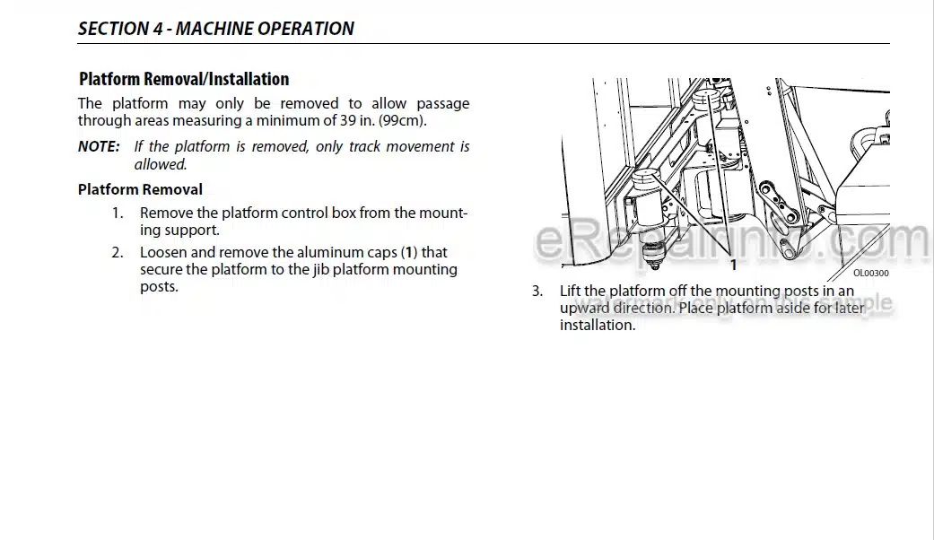 Photo 4 - JLG X1000AJ X33JP Operation And Safety Manual Boom Lift