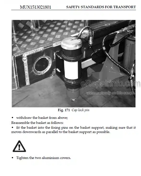 Photo 1 - JLG X13JP X15JP Operators Safety Maintenance Manual Boom Lift