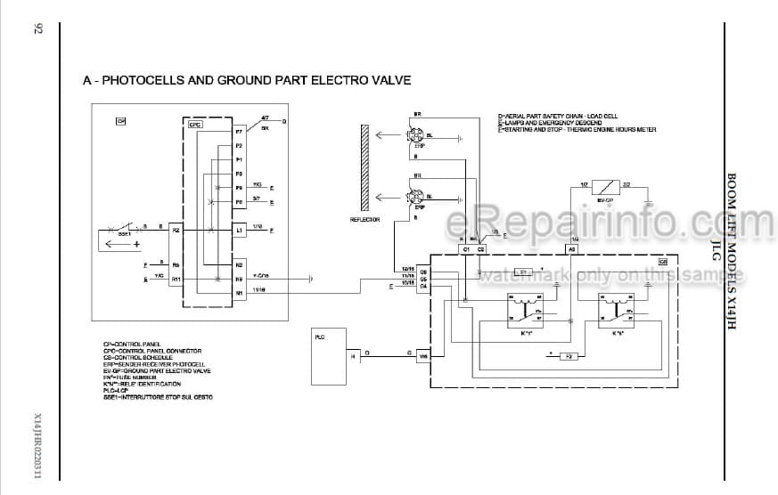Photo 4 - JLG X14JH Operation Safety Maintenance And Service Manual Boom Lift