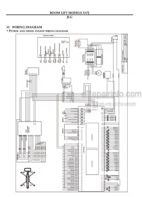 Photo 4 - JLG X17J Operation Safety Maintenance And Service Manual Boom Lift
