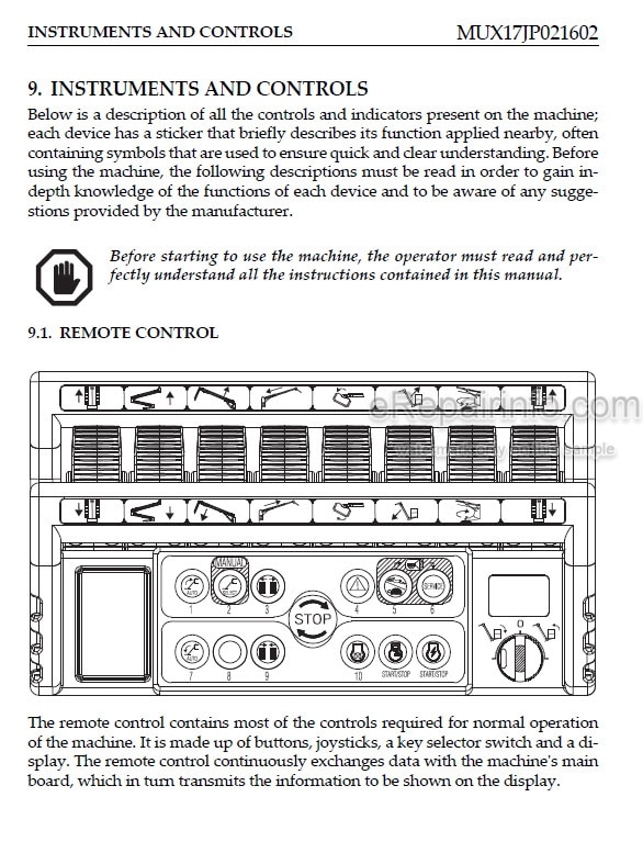 Photo 5 - JLG X17J PLUS Operation Safety Maintenance Service Manual Boom Lift