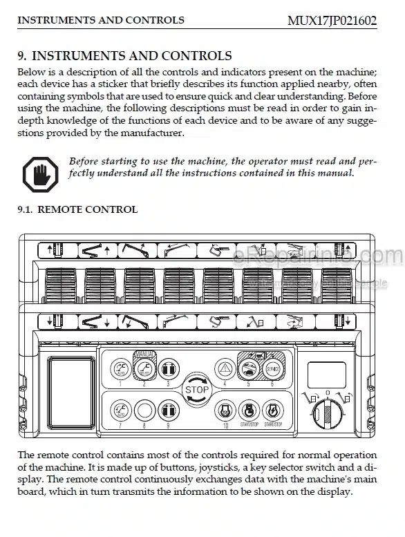 Photo 5 - JLG X17J PLUS Operation Safety Maintenance Service Manual Boom Lift