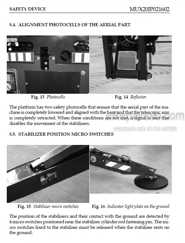 Photo 7 - JLG X19J Operator Safety Maintenance Service Manual Boom Lift