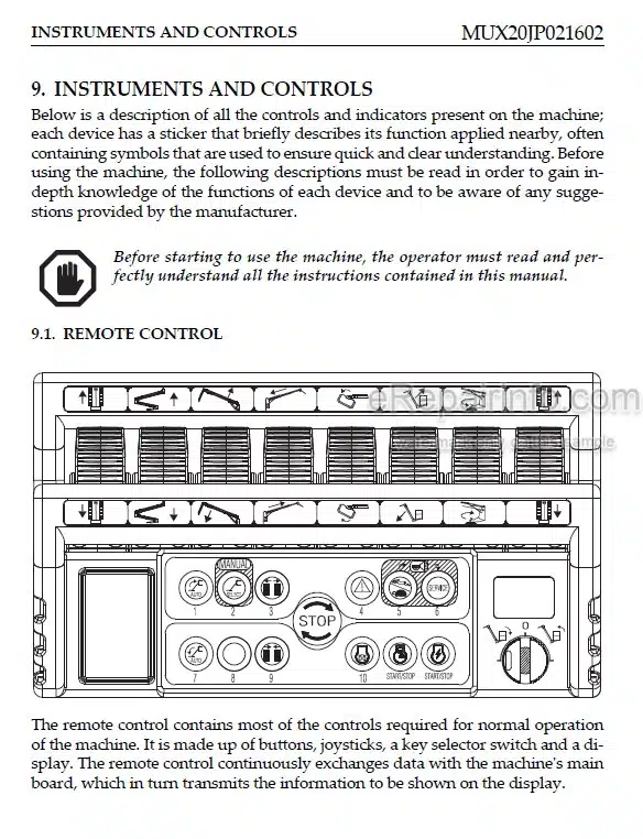 Photo 5 - JLG X20J PLUS Operator Safety Maintenance And Service Manual Boom Lift
