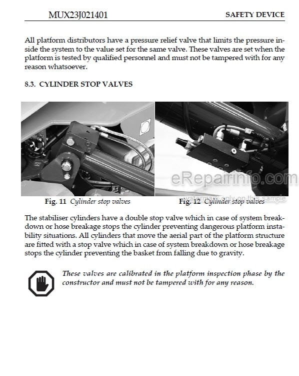 Photo 1 - JLG X23J Operator Safety Maintenance Service Manual Boom Lift