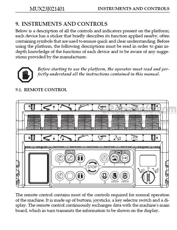Photo 5 - JLG X23J Operator Safety Maintenance Service Manual Boom Lift