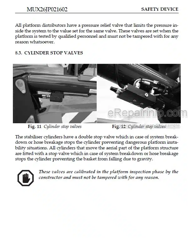 Photo 8 - JLG X26J PLUS Operator Safety And Maintenance Manual Boom Lift