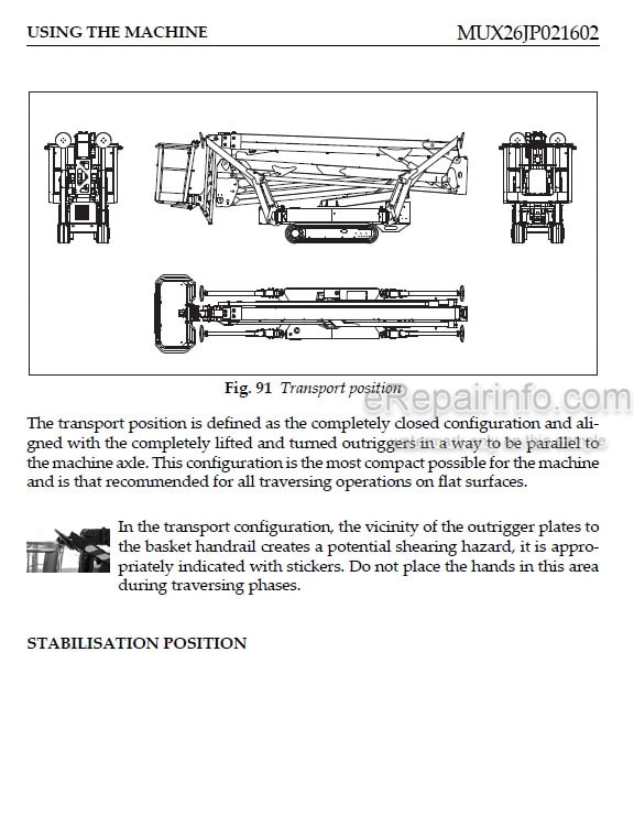 Photo 5 - JLG X26J PLUS Operator Safety And Maintenance Manual Boom Lift