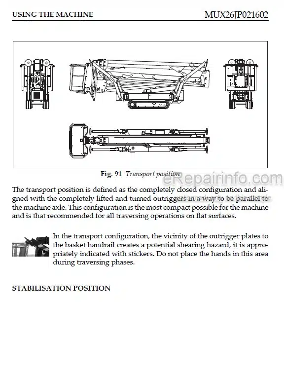 Photo 5 - JLG X26J PLUS Operator Safety And Maintenance Manual Boom Lift