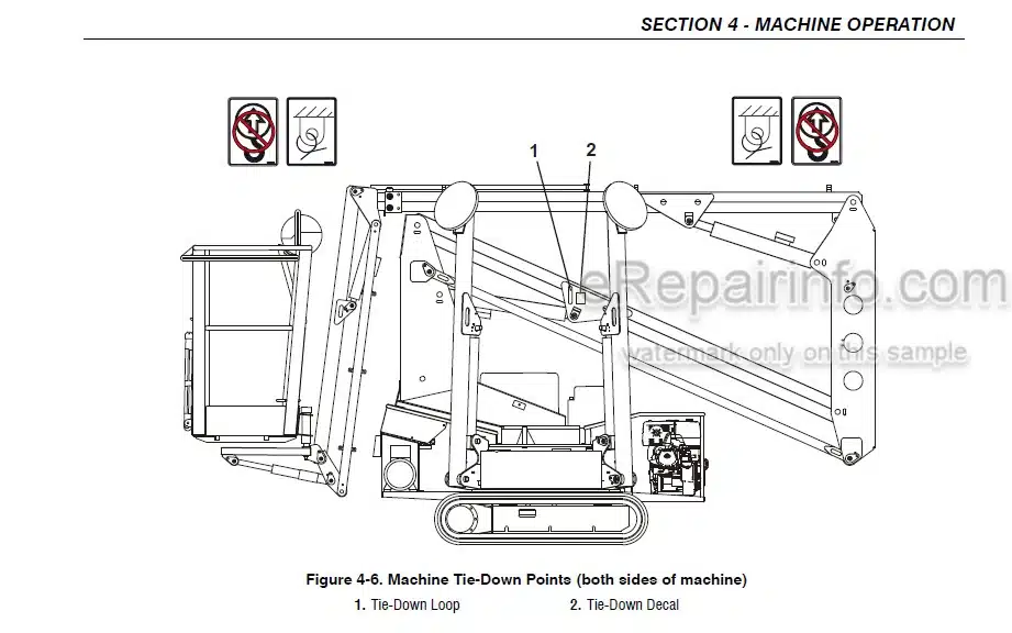 Photo 4 - JLG X390AJ Operation And Safety Manual Boom Lift
