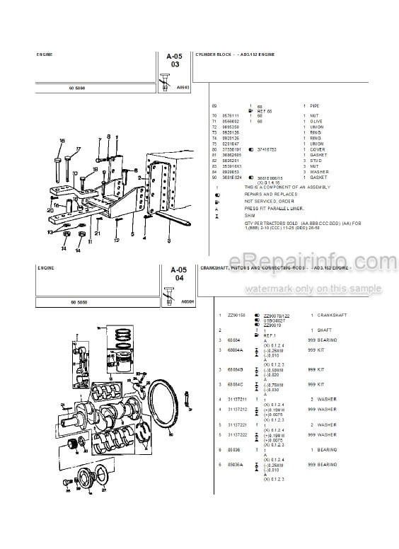 Photo 11 - Landini 5860 Parts Catalog Tractor