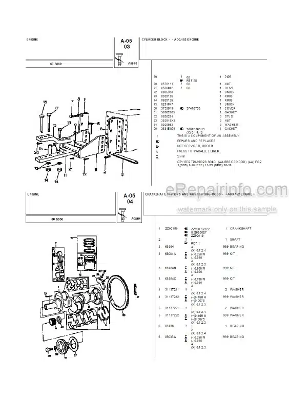 Photo 8 - Landini 5860 Parts Catalog Tractor