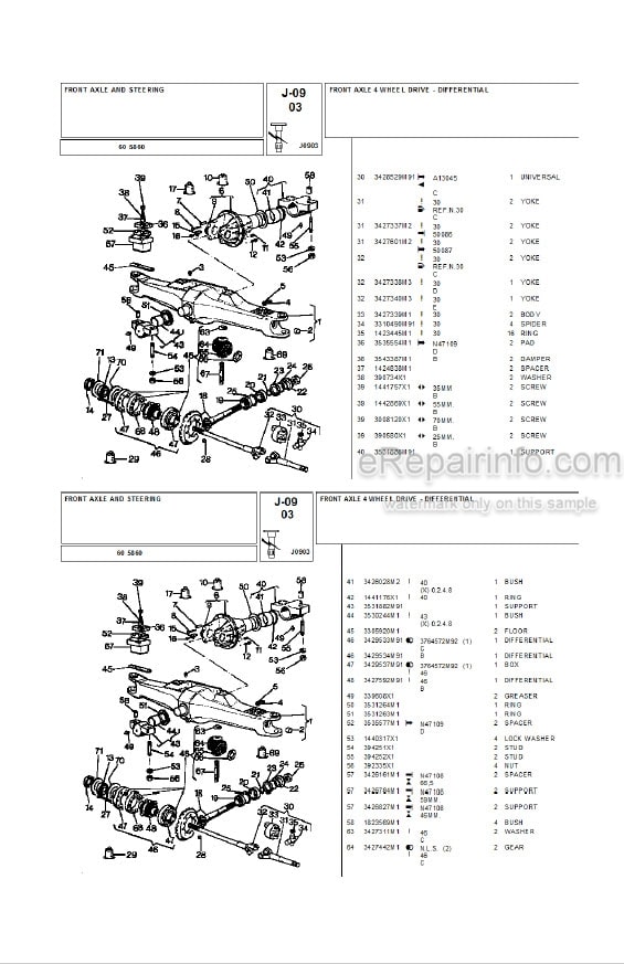 Photo 4 - Landini 5860 Parts Catalog Tractor