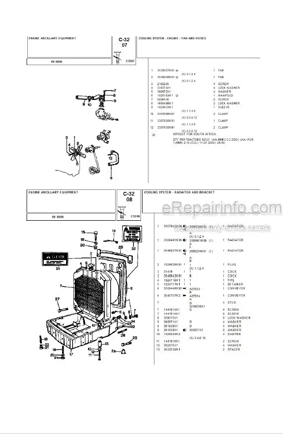 Photo 4 - Landini 6060 Parts Catalog Tractor