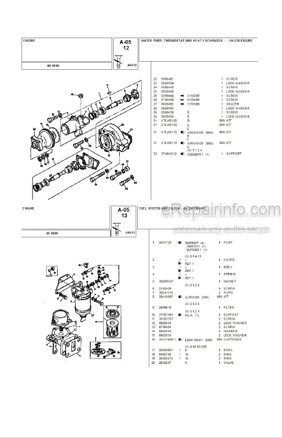 Photo 4 - Landini 6860 Parts Catalog Tractor