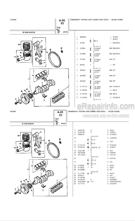 Photo 6 - Landini 6870 Parts Catalog Tractor 3311426M2