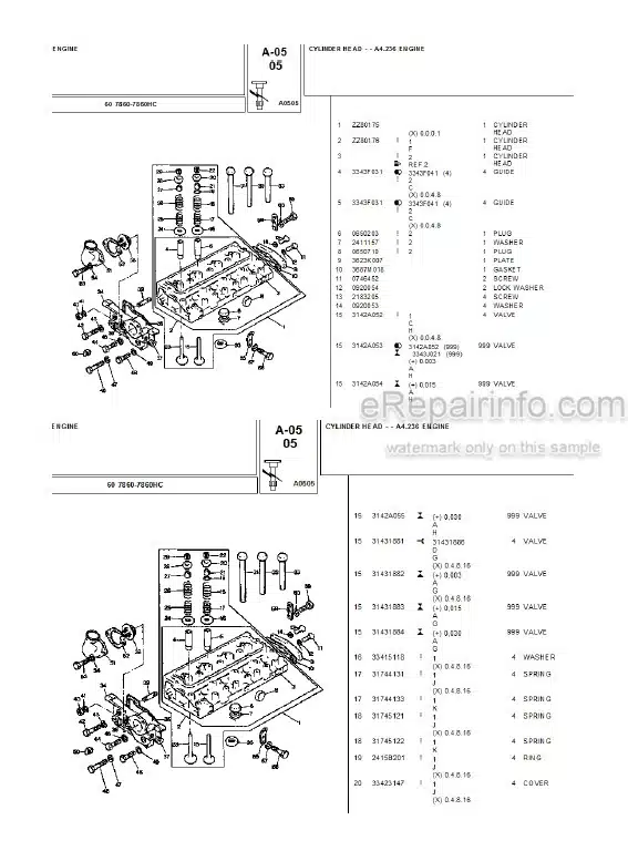 Photo 5 - Landini 7860 7860HC Parts Catalog Tractor