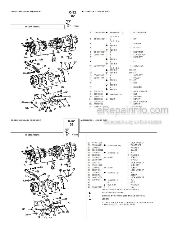 Photo 4 - Landini 7860 7860HC Parts Catalog Tractor