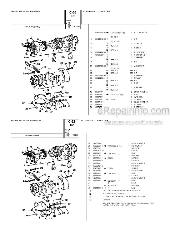 Photo 4 - Landini 7860 7860HC Parts Catalog Tractor