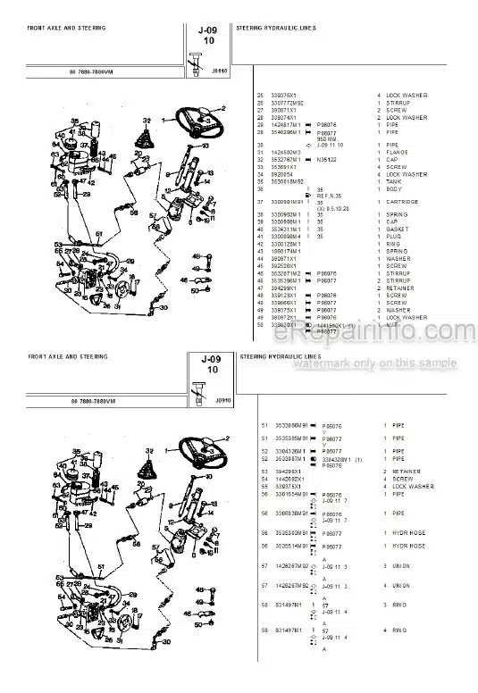 Photo 3 - Landini 7880 7880VM Parts Catalog Tractor