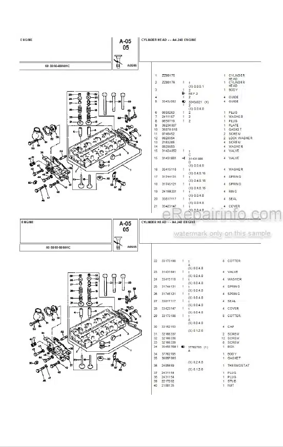 Photo 5 - Landini 8870 Parts Catalog Tractor 3311428M2