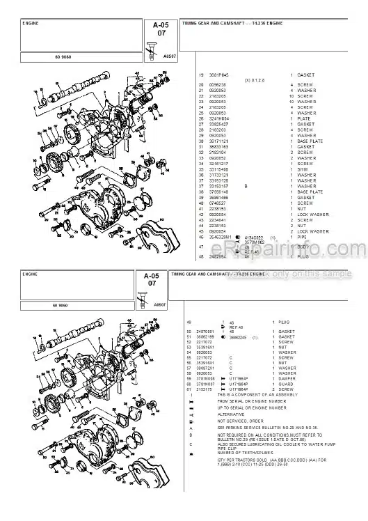 Photo 9 - Landini 9060 Parts Catalog Tractor