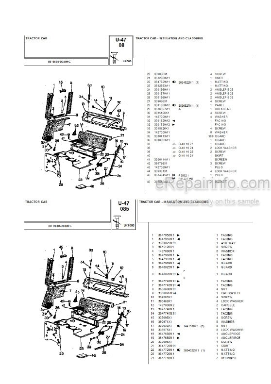 Photo 4 - Landini 9080 9080HC Parts Catalog Tractor