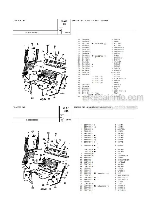 Photo 4 - Landini 9080 9080HC Parts Catalog Tractor