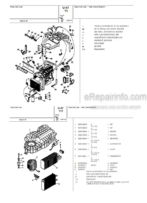 Photo 5 - Landini Alpine 75 Parts Catalog Tractor