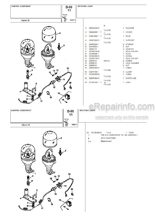 Photo 12 - Landini Alpine 85 Parts Catalog Tractor