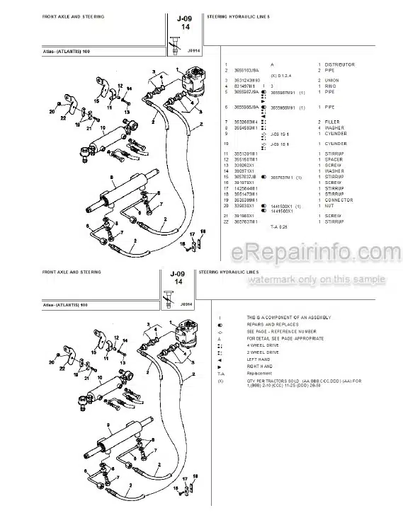 Photo 8 - Landini Atlas Atlantis 100 Parts Catalog Tractor