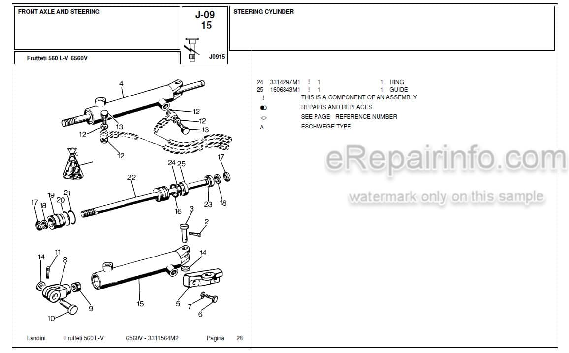 Photo 7 - Landini Frutteti 6560V Parts Catalog Tractor 3311564M2