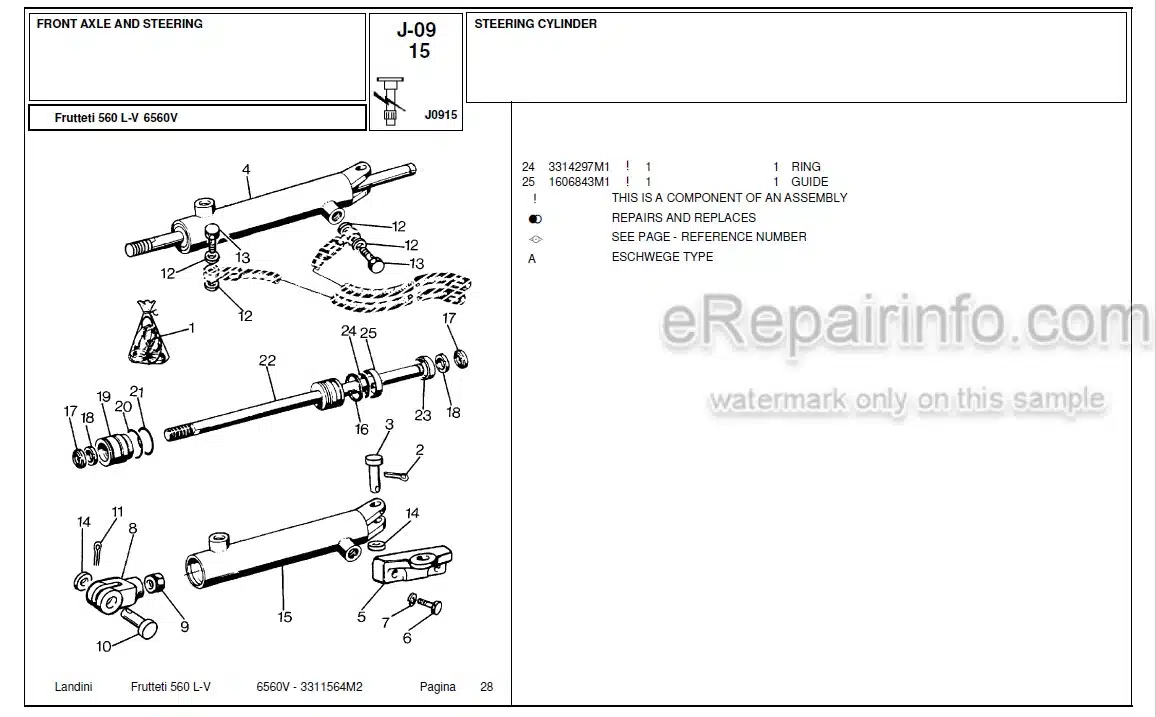 Photo 8 - Landini Frutteti 6560V Parts Catalog Tractor 3311564M2