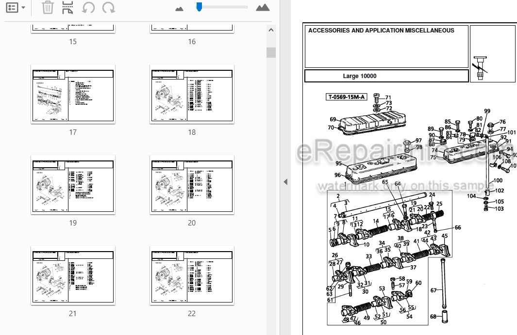 Photo 3 - Landini Large 10000 Parts Catalog Tractor 3302311M4