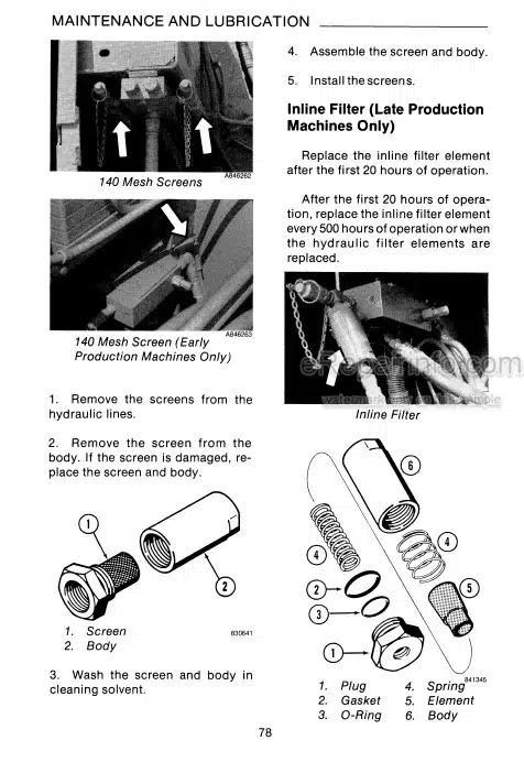 Photo 7 - Case 1280B Operators Manual Excavator 9-9890