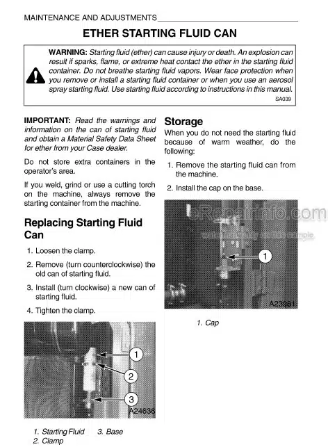 Photo 6 - Case 9010 Operators Manual Excavator 9-23780