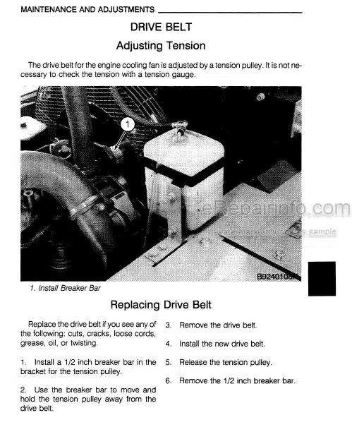 Photo 1 - Case 9030 Operators Manual Excavator 9-23801