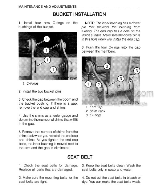 Photo 12 - Case 9040 Operators Manual Excavator 9-23810