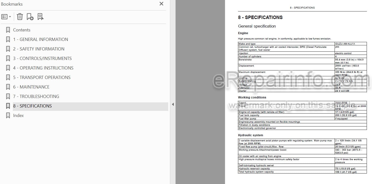 Photo 3 - Case CX145CSR Tier 4 Operators Manual Crawler Excavator 47382031