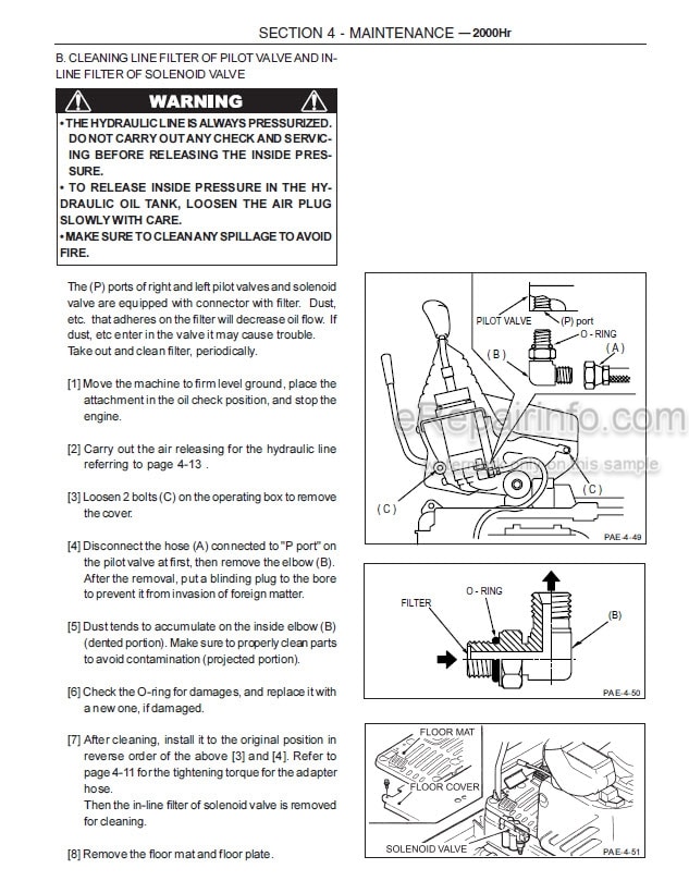 Photo 5 - Case CX17B Operators Manual Excavator 87364366