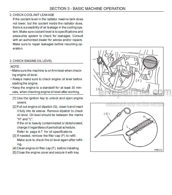 Photo 4 - Case CX14 Operators Manual Mini Excavator 6-37900NA