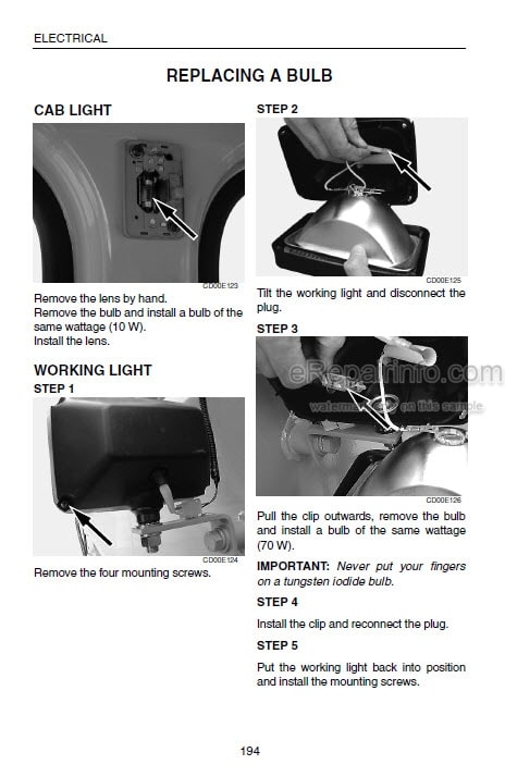 Photo 7 - Case CX290 Operators Manual Excavator 6-31380