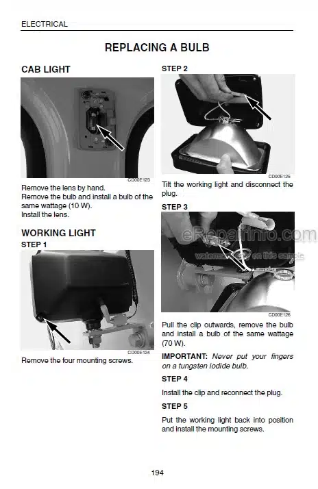 Photo 5 - Case CX290 Operators Manual Excavator 6-31380