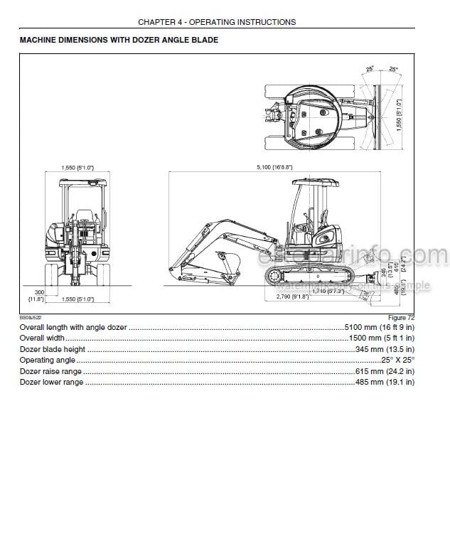 Photo 4 - Case CX31B Tier 4 Operators Manual Crawler Excavator S2PW00035ZE01
